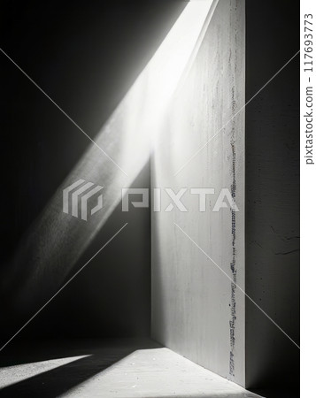 Black and white photo of an empty room, emphasizing minimalism, sun rays and caustics, monolithic aesthetic, Black and white photo of an empty room, emphasizing minimalism, sun rays and caustics, monolithic aesthetic, 117693773