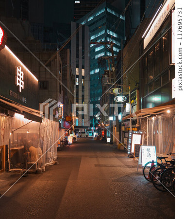 Quiet Night in the City Alley Quiet Night in the City Alley 117695731