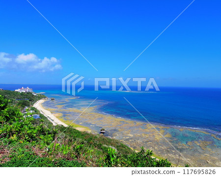The Pacific Ocean as seen from Cape Chinen (Nanjo City, Okinawa Prefecture) The Pacific Ocean as seen from Cape Chinen (Nanjo City, Okinawa Prefecture) 117695826