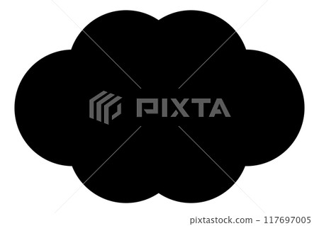 Cloud/cloudy icon illustration Cloud/cloudy icon illustration 117697005