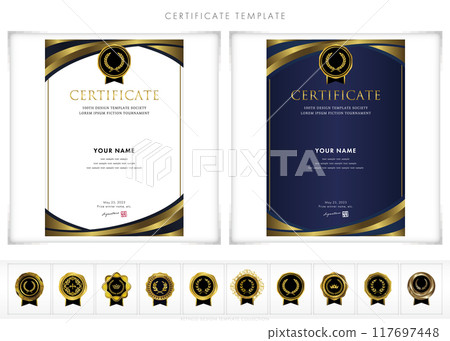 225 vertical design templates for awards, invitations, and certificates 117697448