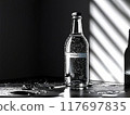 Carbonated water transparent bottle 117697835