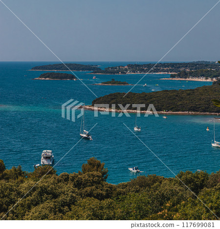 Beautiful of historic Vrsar on the Istrian peninsula. Vrsar Croatia 08.07.24 117699081