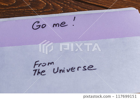 Spiritual message in the mail Spiritual message in the mail 117699151