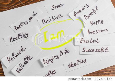 I am, en empowering concept Photo 117699152