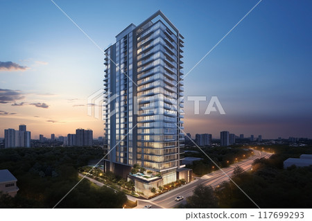 Exterior of the tower apartment 117699293