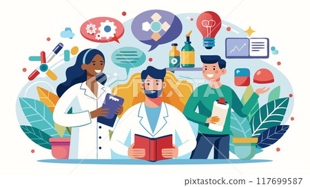 Psychiatrists orchestrate a holistic approach to mental health, utilizing their expertise to diagnose, prescribe medication, and provide therapy, promoting a path to healing and emotional wellness. 117699587