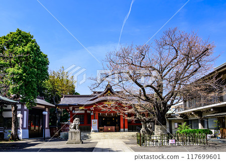 鮮綠的旗岡八幡神社 117699601