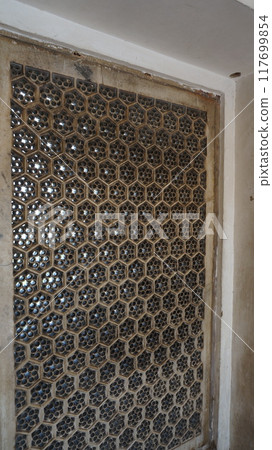 Khas Mahal，蜂巢結構牆[印度阿格拉堡] 117699854