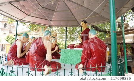 法輪初轉，五位苦行僧迎佛【印度鹿野苑】 117699889