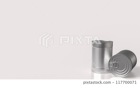 The Can metal for food or health concept 3d rendering. The Can metal for food or health concept 3d rendering. 117700071