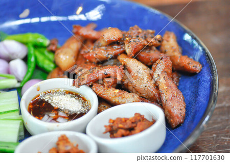fried pork, pork or deep fried pork fried pork, pork or deep fried pork 117701630