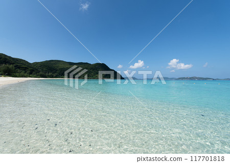 Hijuishi Beach Tokashiki Island Kerama Okinawa Sandy Beach 117701818
