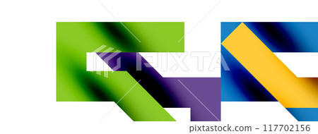 Colorful squares, lines minimal abstract background. Vector Illustration For Wallpaper, Banner, Background, Card, Book Illustration, landing page 117702156