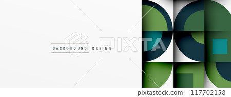 Modern geometrical abstract background - circles. Business or technology presentation design Modern geometrical abstract background - circles. Business or technology presentation design 117702158