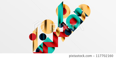 Geometric neo patterns. Abstract background for covers, banners, flyers and posters and other templates Geometric neo patterns. Abstract background for covers, banners, flyers and posters and other templates 117702160