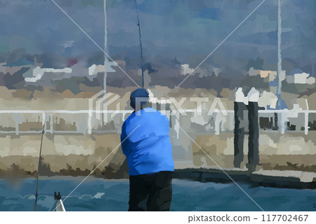 碼頭釣魚者 碼頭釣魚者 117702467