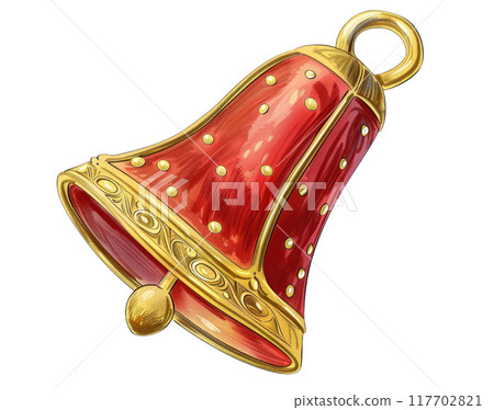 Christmas Bell Illustration 117702821