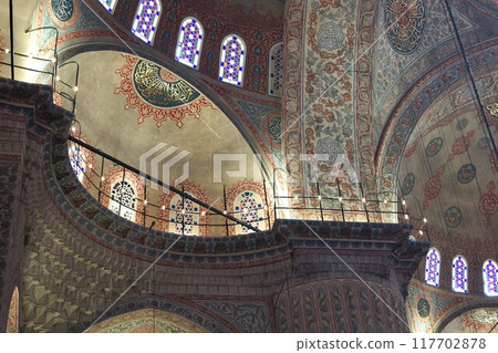 Interior of the Blue Mosque, Istanbul, Türkiye 117702878