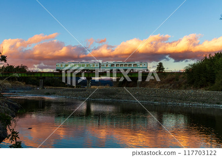 Hongo, Kakegawa City, Shizuoka Prefecture Tenryu Hamanako Railway and scenery along the line Hongo, Kakegawa City, Shizuoka Prefecture Tenryu Hamanako Railway and scenery along the line 117703122