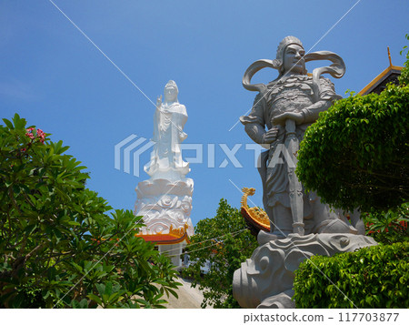 Statue in a temple on Phu Quoc Island, Vietnam 117703877
