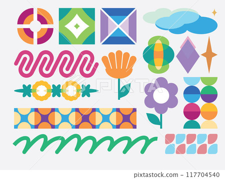retro modern risograph geometry art style artwork shapes colorful design retrofuturistic concept collection retro modern risograph geometry art style artwork shapes colorful design retrofuturistic concept collection 117704540
