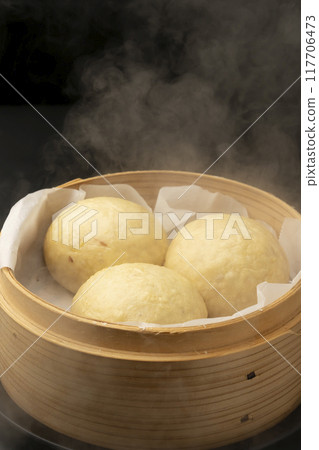蒸饅頭、碳酸饅頭、蒸籠蒸饅頭 117706473