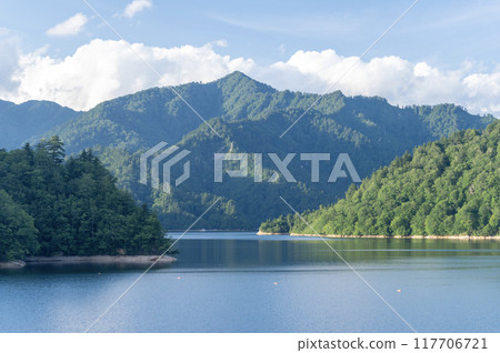 Evening scenery of Lake Okutone Evening scenery of Lake Okutone 117706721