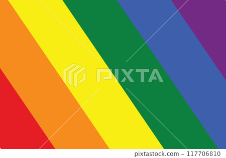 LGBT flag, rainbow color love symbol, pride month in June, vector illustration. LGBT flag, rainbow color love symbol, pride month in June, vector illustration. 117706810