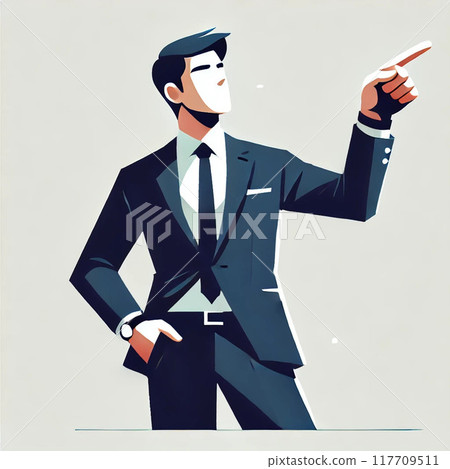 A man who could be used in a presentation A man who could be used in a presentation 117709511