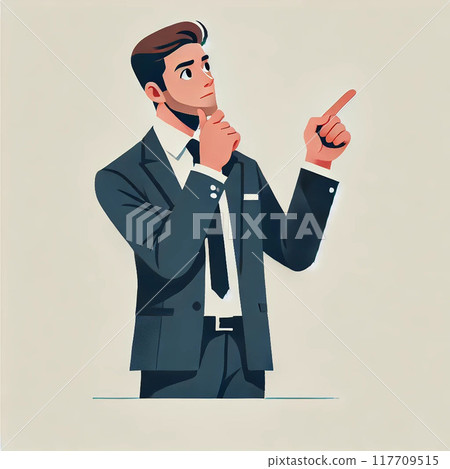 A man who could be used in a presentation A man who could be used in a presentation 117709515
