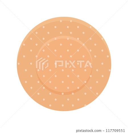 Band aid medical plaster, strip. Breathable bandaids set. Firs aid tape, Different shapes. Bandaid isolated on white background 117709551