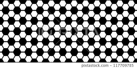 Soccer ball simple bw pattern Soccer ball simple bw pattern 117709785