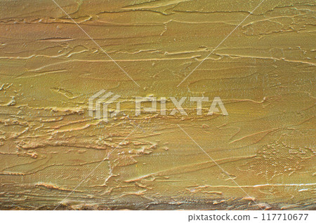 Bright abstract artistic modern horizontal background. Hand drawing on canvas. Color Fragment of a work of art. Colorful spots and strokes of paint. Creative texture for poster, banner, paper 117710677