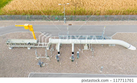 Receiving and starting chamber of the cleaning device, pig, for natural gas pipeline Receiving and starting chamber of the cleaning device, pig, for natural gas pipeline 117711701