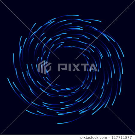 Blue lines in spiral abstract background. Dynamic transition illusion. Blue lines in spiral abstract background. Dynamic transition illusion. 117711877