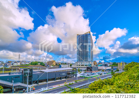 日本橫濱城市景觀八月。相鐵觀景葉澤 橫濱國台站 日本橫濱城市景觀八月。相鐵觀景葉澤 橫濱國台站 117712382