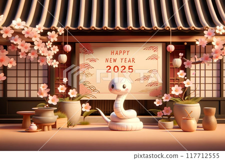 2025_New Year's card_horizontal screen_3D snake_013 117712555