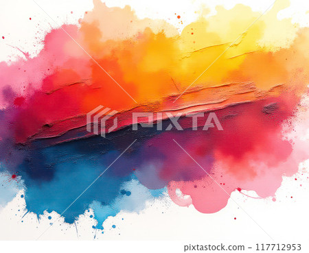 多彩三維油漆紋理背景 117712953