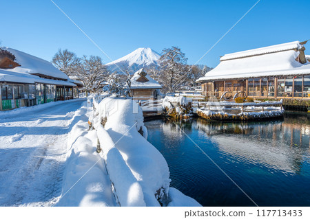 忍野八海, 富士山, 雪 117713433