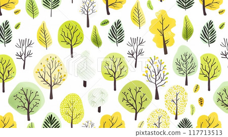 Tree seamless pattern 1 117713513