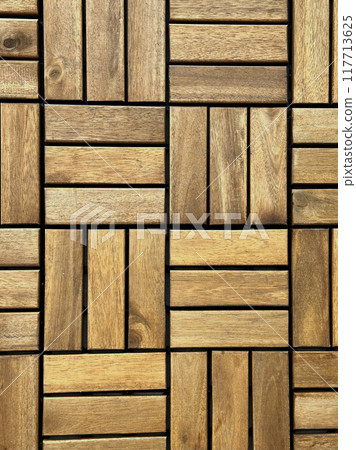 Naturalistic seamless texture - wooden parquet 117713625