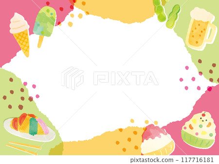夏季美味食物框架 夏季美味食物框架 117716181