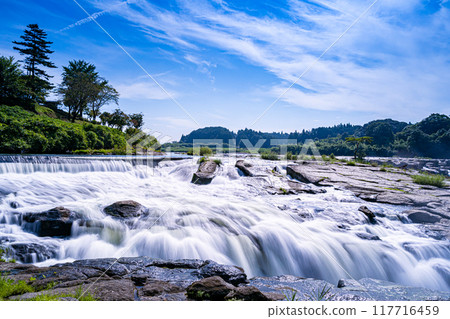 Blue sky and Sogi Falls 117716459