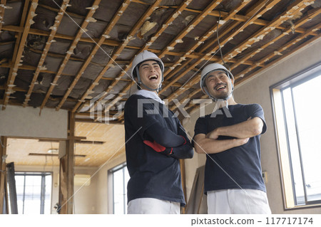 Interior demolition site, renovation, remodeling Interior demolition site, renovation, remodeling 117717174