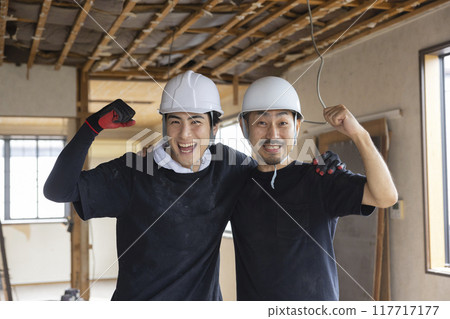 Interior demolition site, renovation, remodeling Interior demolition site, renovation, remodeling 117717177