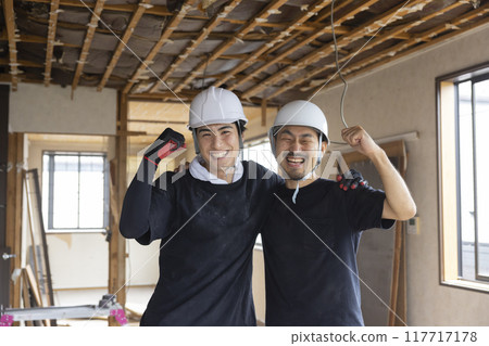 Interior demolition site, renovation, remodeling Interior demolition site, renovation, remodeling 117717178