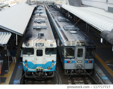 停在德島站的 Kiha 40+47 和 1000 系列柴油車 停在德島站的 Kiha 40+47 和 1000 系列柴油車 117717727