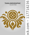Vector element ethnic decorative ornament ethnic thai illustration 117718236