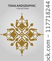 Vector element ethnic decorative ornament ethnic thai illustration 117718244